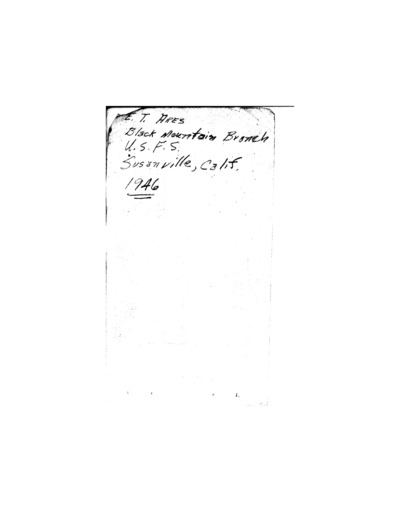 Diary of Eugene T. Ares - July 1946 to September 1946