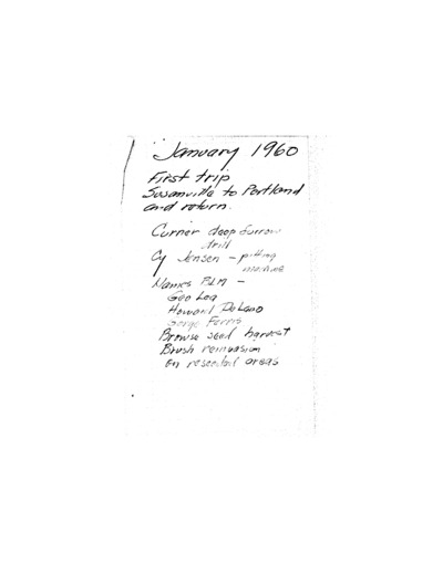 A.L. Hormay - Diary January 1960 to November 1960