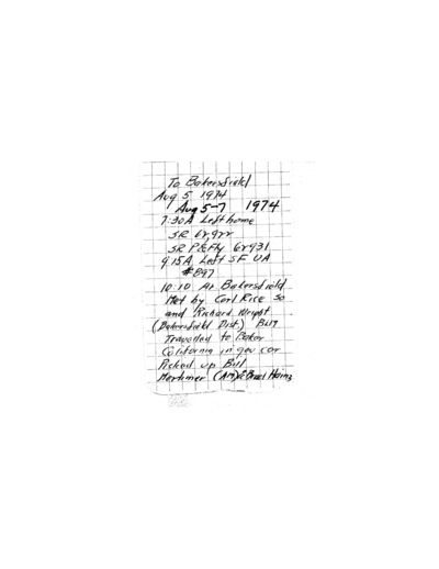 A.L. Hormay - Diary August 1974 to November 1974