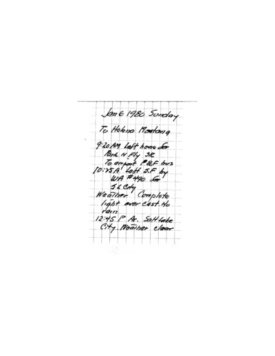 A.L. Hormay - Diary January 1980