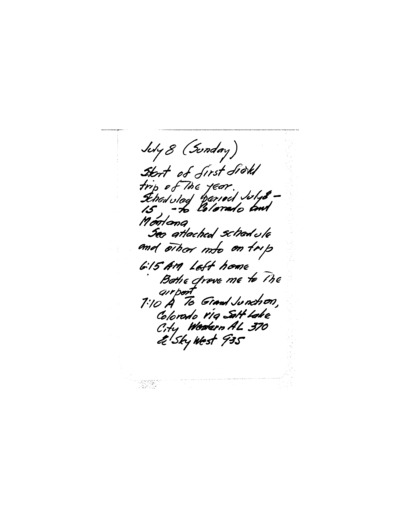 A.L. Hormay - Diary July 1984 to December 1984