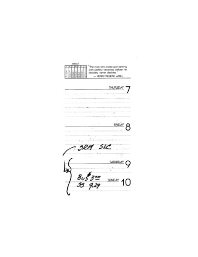 A.L. Hormay - Diary February 1985 to March 1985