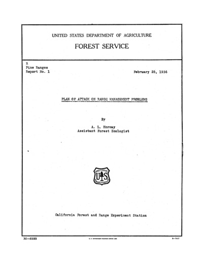 Plan of Attack on Range Management Problems