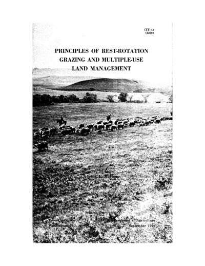 Principles of Rest-Rotation Grazing and Multiple-Use Land Management