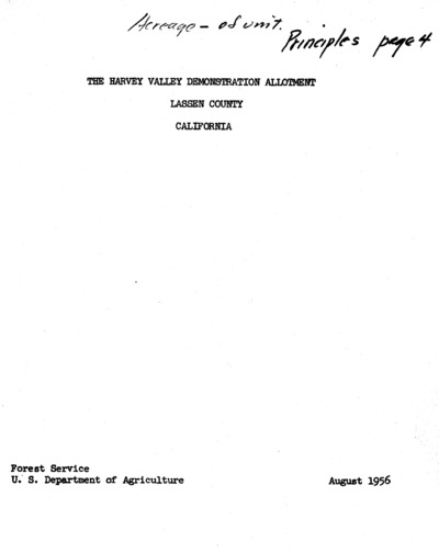 Lassen National Forest Harvey Valley