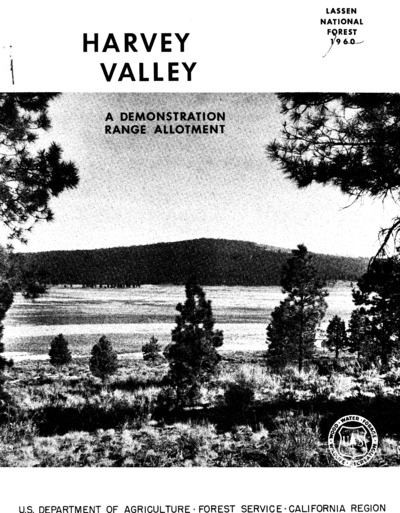 Lassen National Forest Harvey Valley (Descriptive Brochure)
