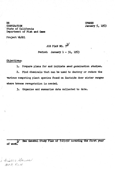 Project W46R, Plans and reports