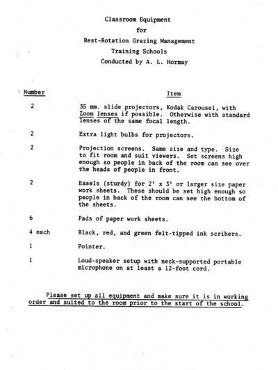 Classroom configuration