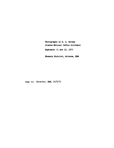 Arizona Bureau of Land Management Phoenix District, Crowder-Weisser