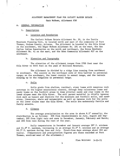 Arizona Bureau of Land Management Stafford District, C. McEven