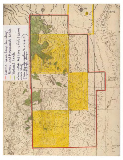 Montana Bureau of Land Management Billings District, Bull Mountain Game Range