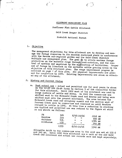 Nevada United States Forest Service Humboldt National Forest, Sunflower