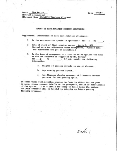 New Mexico Bureau of Land Management Albuquerque District, Chiuilla Yearlong
