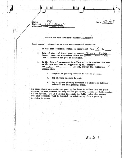 New Mexico Bureau of Land Management Las Cruces District, Willford Cothern