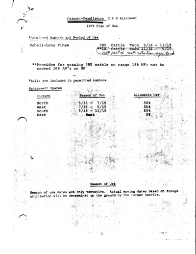 South Dakota United States Forest Service Custer National Forest, Catron-Pendleton