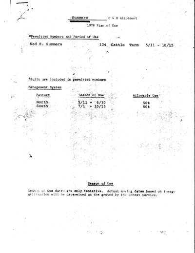 South Dakota United States Forest Service Custer National Forest, Summers