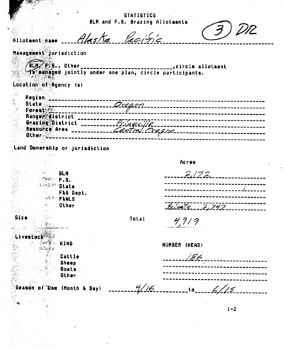 Oregon Bureau of Land Management Prineville District