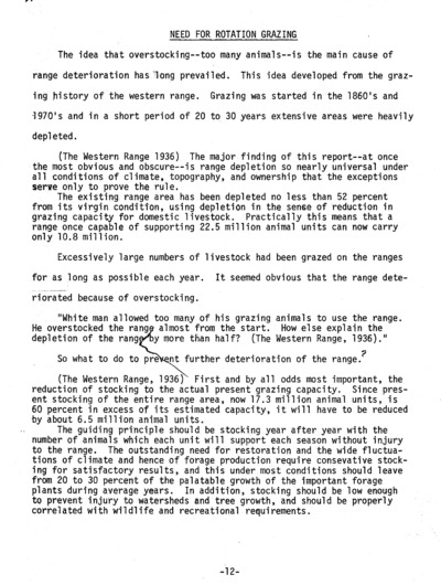 Rest-Rotation Notes - Continuous Grazing
