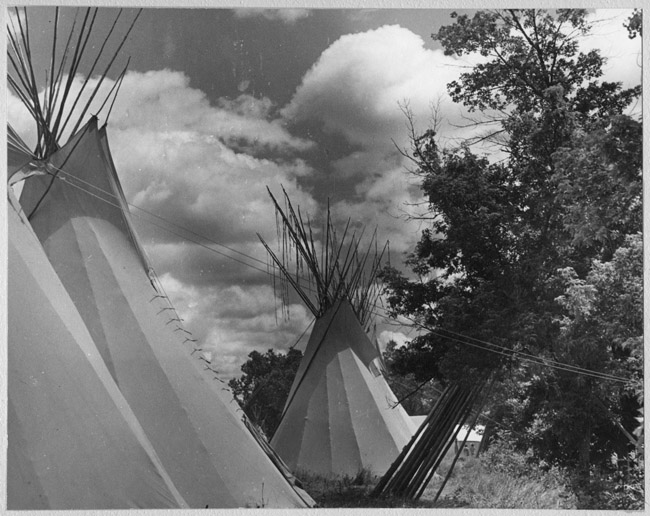 Tipi, Crow Reservation, Montana, Indian Peoples Digital Image Database