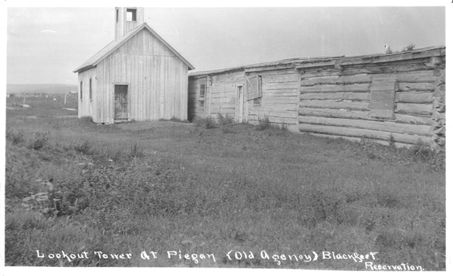 Lookout Tower at Piegan (Old Agency) Blackfeet Reservation