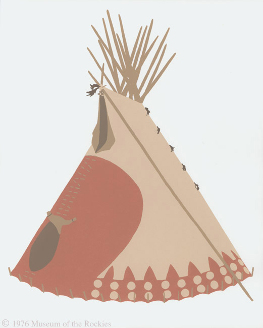 Big Rock Tipi of Minnie Aims Back and Aims Back
