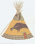 Yellow Buffalo Tipi Design