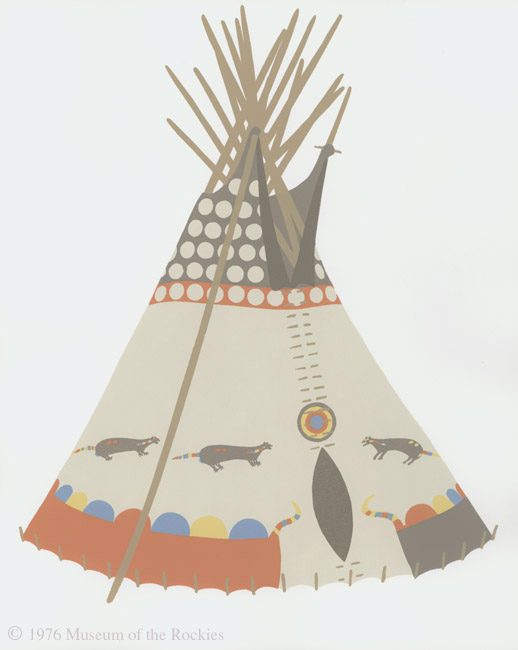 Otter Tipi of Holly Sleep Many Guns and Many Guns, Indian Peoples ...