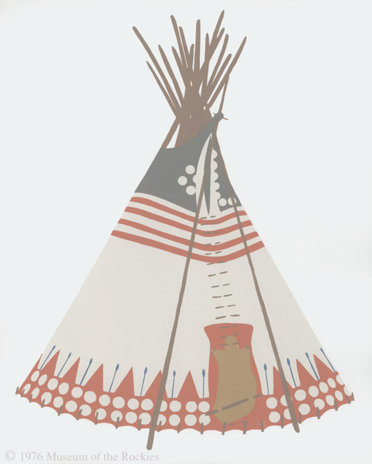 Plume Tipi of Walks in Water and Charlie Iron Breast, Indian Peoples ...