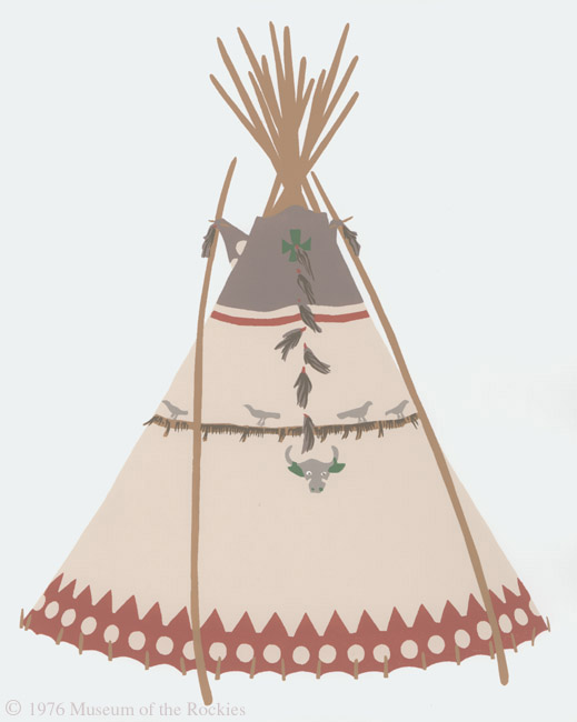 Prairie Chicken Tipi of Josephine Turtle and Turtle
