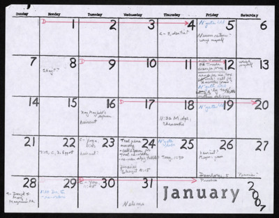 Calendars, 2007-2010