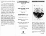 Bucking the Sun - Reading Group Guide