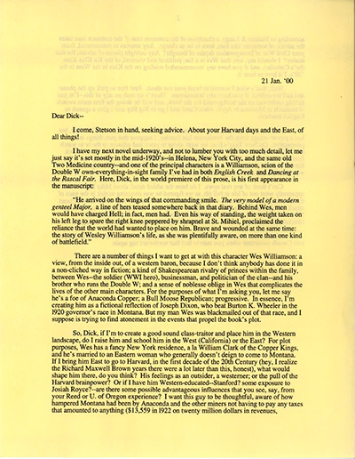 Harvard background/Wes Williamson (from Dick Brown)