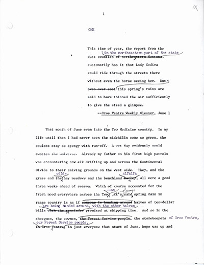English Creek - 1st draft samples & revisions