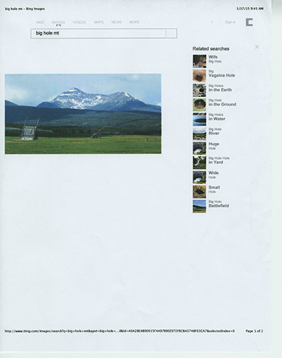 Last Bus to Wisdom - research, Big Hole