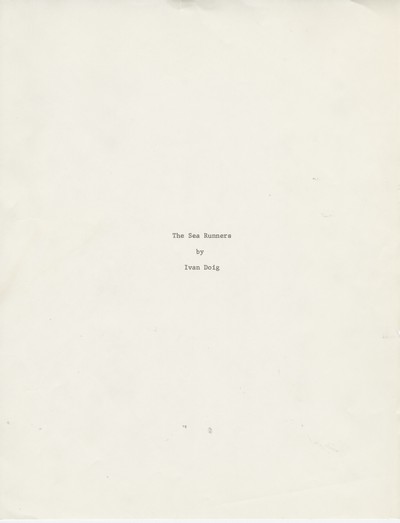 The Sea Runners - early typescript