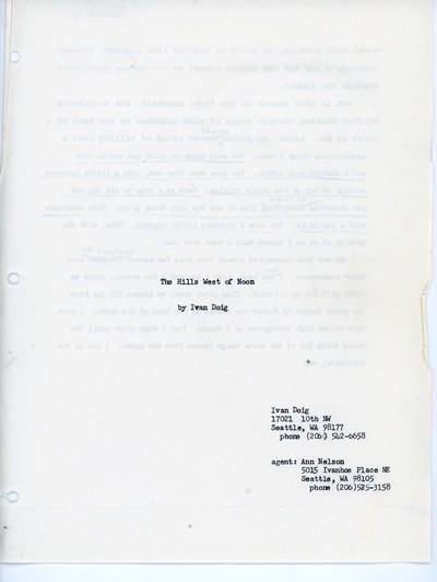 This House of Sky - typist ready draft