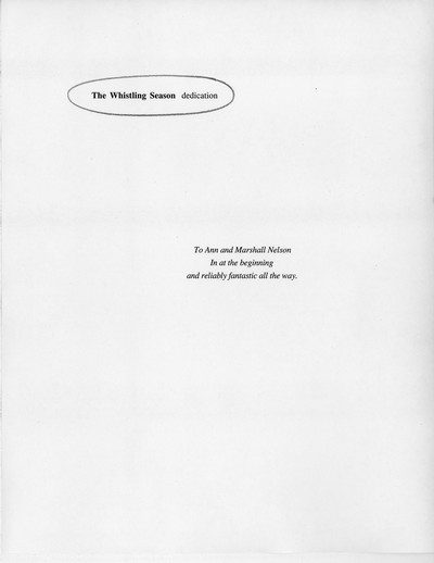 The Whistling Season - final revised manuscript with Ivan's and Becky's edits incorporated, pp. 1-335