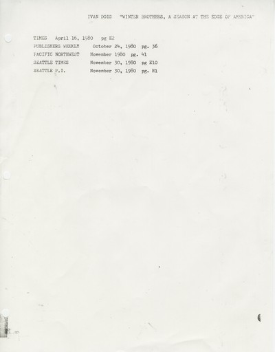 Winter Brothers - reviews