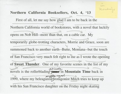 Short talks-Northern California Booksellers - October 4, 2013