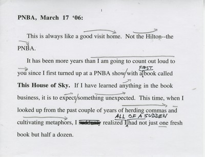 Short talks-Pacific Northwest Book Association - March 17, 2006