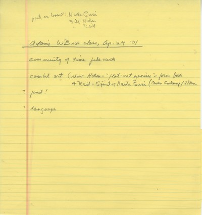 Readings-Winter Brothers class notes