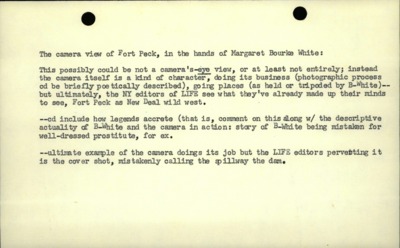 Bucking the Sun--Autumn of '36, Life Camera