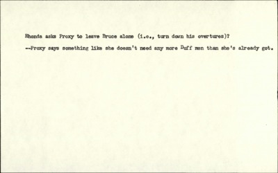 Bucking the Sun (cont.)--Proxy/Bruce