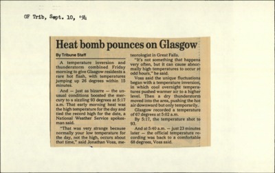 Bucking the Sun (cont.)--Weather (transferred to Whistling Season)