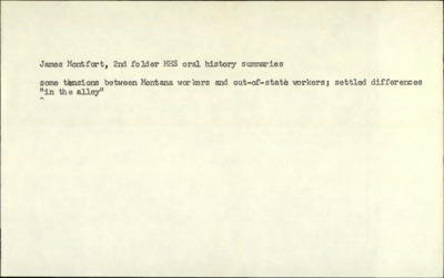 Bucking the Sun (cont.)--Oral histories & archival sources