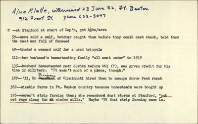 Bucking the Sun (cont.)--Klatle