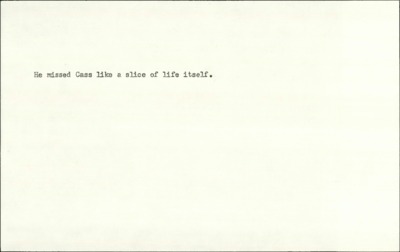 The Eleventh Man (cont.)--Ben Reinking