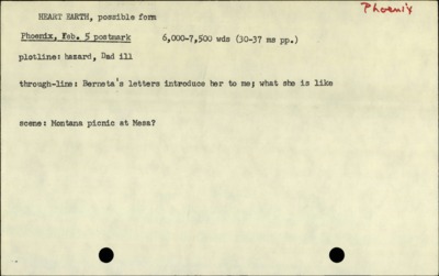 Heart Earth--Feb. 5 Phoenix