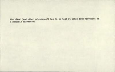 Mountain Time--Techniques