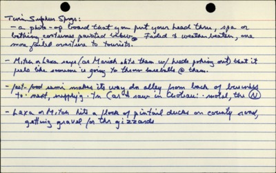 Mountain Time--Dialogue